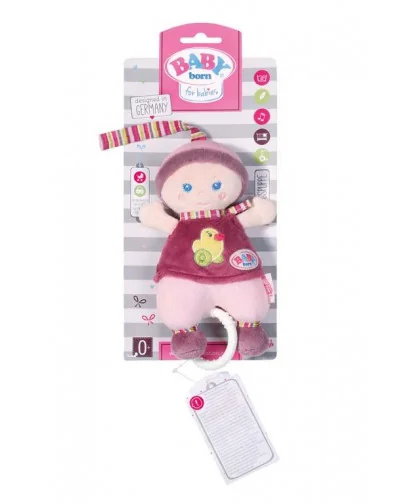 Zapf Creation  BABY born ® for babies 821152 Bábika s naťahovacou hudobnou skrinkou