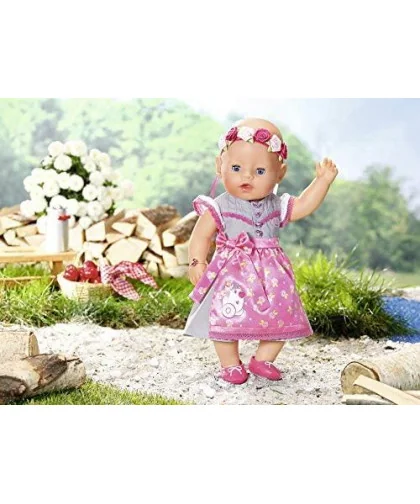 Zapf creation 827451 BABY born ® Soft Touch Dievčatko interaktívna bábika v kroji