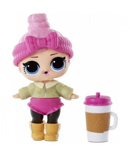 L.O.L. Surprise Zimný nábytok - Zimný salónik s krbom a bábikou Cozy Babe