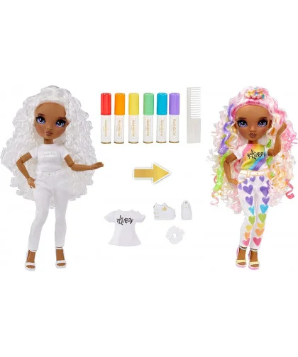 Rainbow High 594147 Fashion Doll Color & Create s fialovými očami
