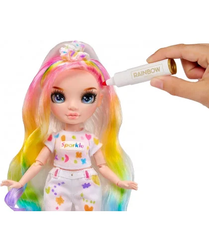 Rainbow High 594123 Fashion Doll Color & Create s modrými očami