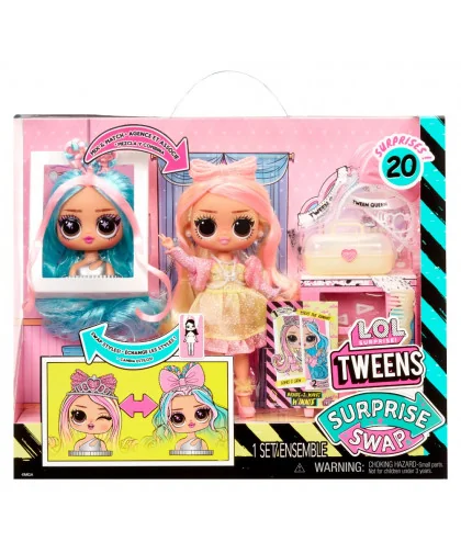 L.O.L. Surprise! 591733 Swap Tweens bábika a mini Tweens česacia hlava - Winnie