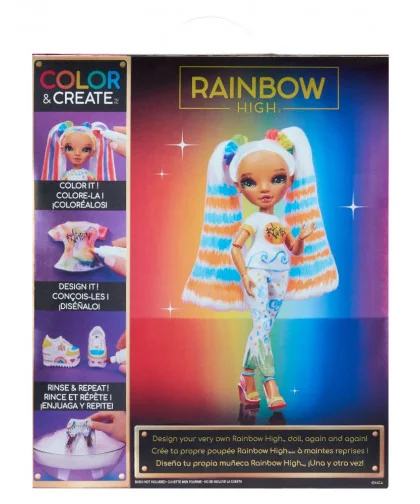Rainbow High 500407 Fashion Doll Color & Create so zelenými očami