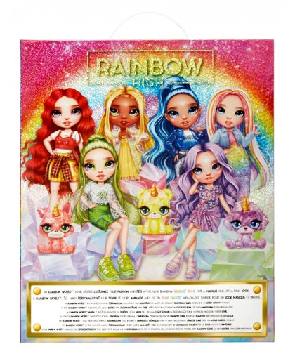 Rainbow High Fashion bábika so zvieratkom - Violet Willow