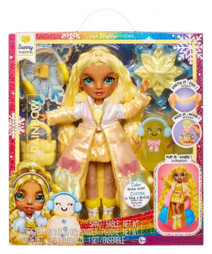 Rainbow High Zimná fashion bábika - Sunny (Yellow)
