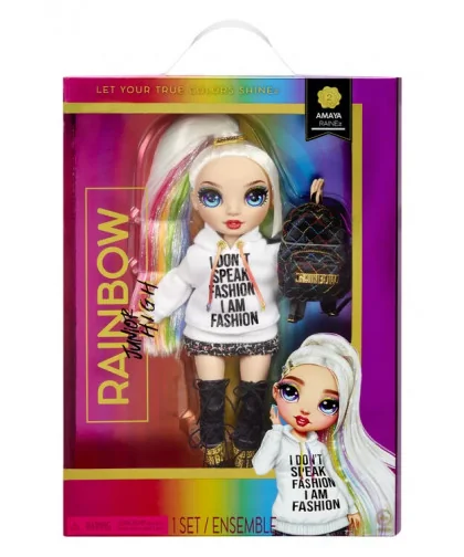 Rainbow High 582953 Junior Fashion bábika Amaya Raine
