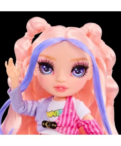 Rainbow High Junior Fashion bábika v rockovej kapele - Bella