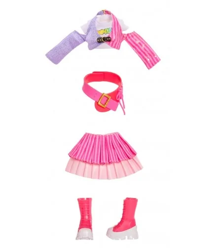 Rainbow High Junior Fashion bábika v rockovej kapele - Bella