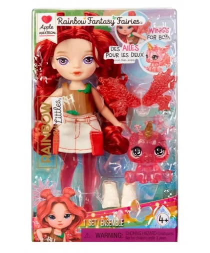 Rainbow High Malá sestrička víla - Apple (Red)