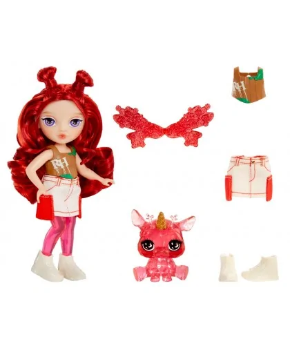 Rainbow High Malá sestrička víla - Apple (Red)