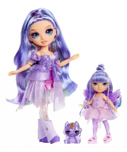 Rainbow High Malá sestrička víla - Amethyst (Purple)