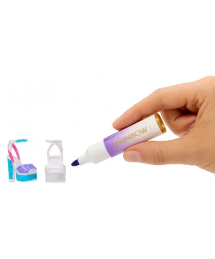 Rainbow High Air Brush bábika - šedé oči