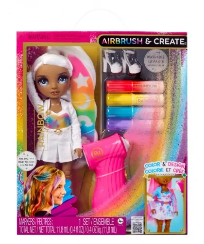 Rainbow High Air Brush bábika - šedé oči