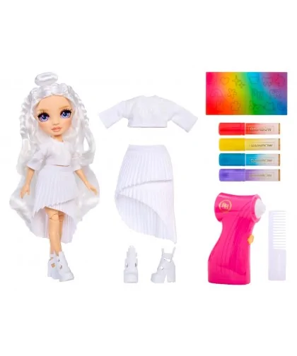 Rainbow High Air Brush bábika - fialové oči