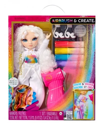 Rainbow High Air Brush bábika - zelené oči