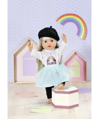 Zapf creation 870945 Dolly Moda Oblečenie Paríž, 43 cm