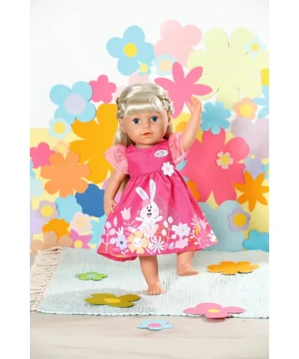 Zapf creation 832639 BABY born Šatočky s kytičkami, 43 cm