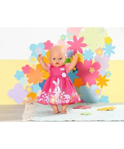 Zapf creation 832639 BABY born Šatočky s kytičkami, 43 cm