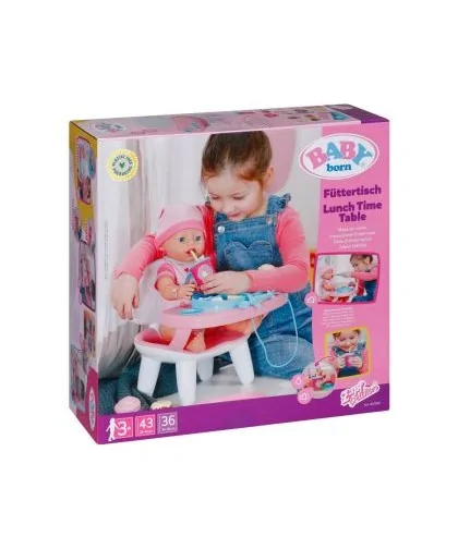 Zapf Creation 837009 Baby Born Jedálenská stolička so zvukmi