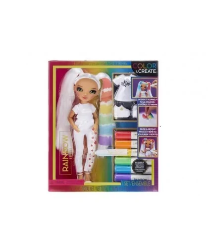 Rainbow High Fashion Doll Color & Create so zelenými očami