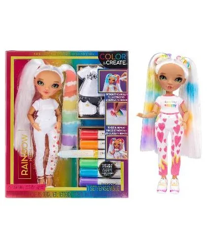 Rainbow High Fashion Doll Color & Create so zelenými očami