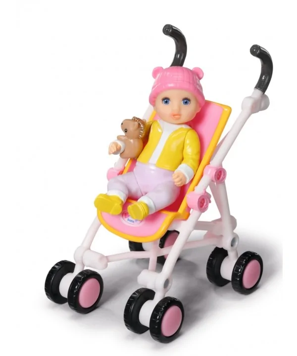 BABY born 906156 Minis Sada s kočíkom a bábikou