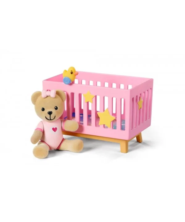 BABY born Minis Sada s medvedíkom a postieľkou