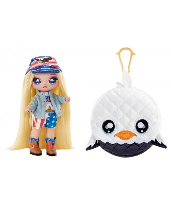 Na! Na! Na! Surprise Bábika a štýlová kabelka 2v1, séria 2 - Erika Feathert