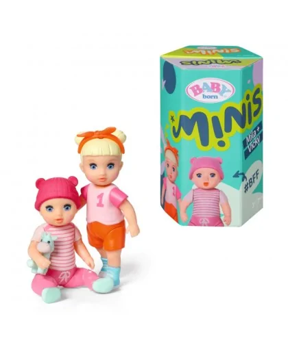 BABY born Minis Sada 2 bábik, Mila a Vicky