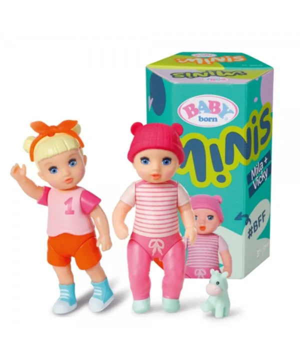 BABY born Minis Sada 2 bábik, Mila a Vicky