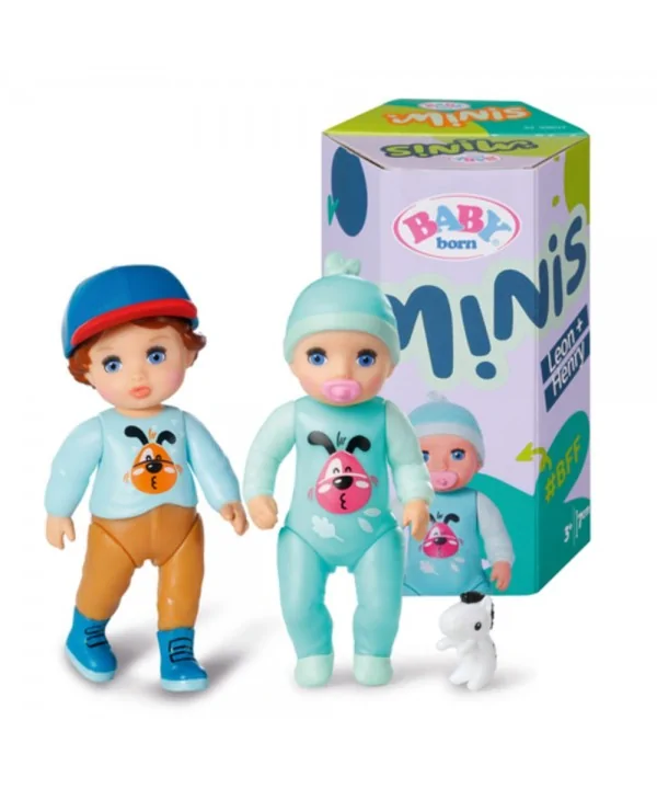 BABY born Minis Sada 2 bábik, Henry + Leon